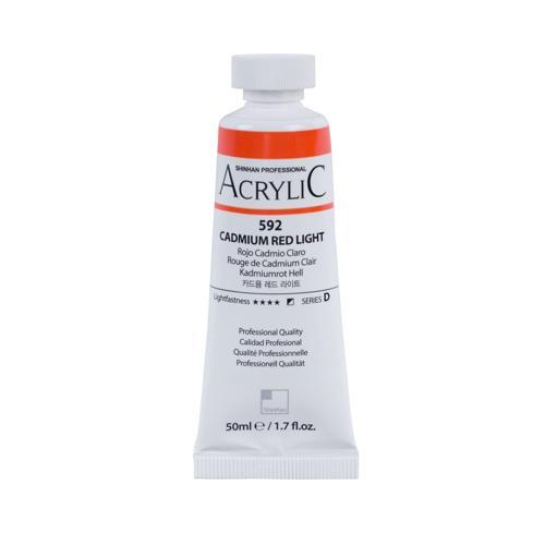 ShinHan Professional Acrylic Paint 50ml Cadmium Red Light 592