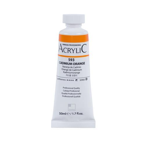 ShinHan Professional Acrylic Paint 50ml Cadmium Orange 593