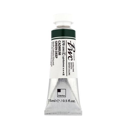 ShinHan PWC Extra Fine Watercolour Paint 15ml Cadmium Green Deep 570