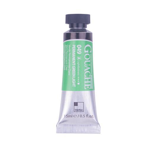 ShinHan Professional Designer Gouache Paint 15ml Permanent Green Light 049