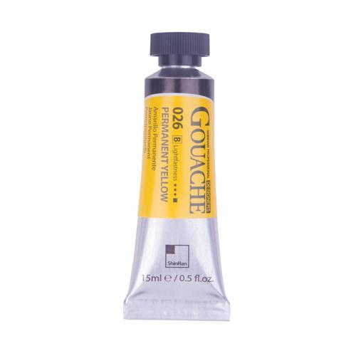 ShinHan Professional Designer Gouache Paint 15ml Permanent Yellow 026