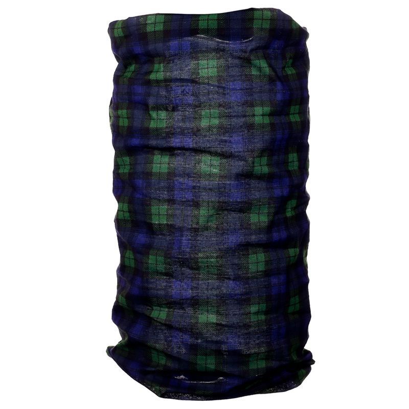 Neck Scarf Face Covering - Green Tartan (50cm)