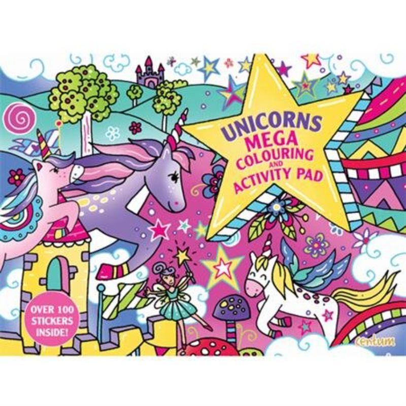 Mega Colouring Activity Pad - Unicorns