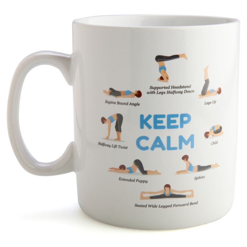 Giant Coffee Mug - Yoga Poses (12.5cm)