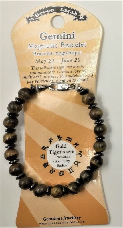 Bracelet - Zodiac Gemini Tiger Eye (Set of 6)