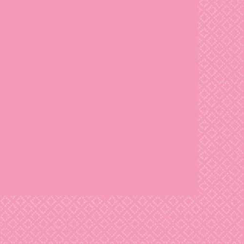Pack of 40 New Pink 2-ply beverage napkins, perfect for parties and everyday use with a soft, durable design.