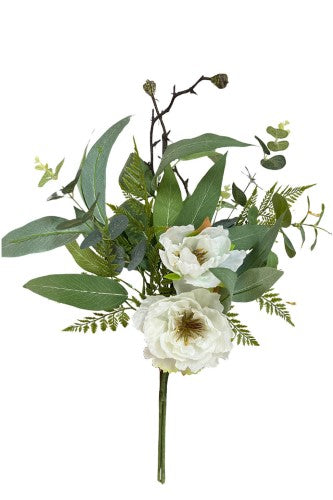 Artificial - Gum Leaves & Blossom Arrangement