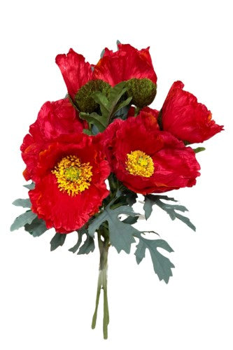 Artificial - Giant Poppy Bunch