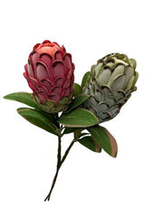 Artificial - Felt Mink Protea  - Pack of  6
