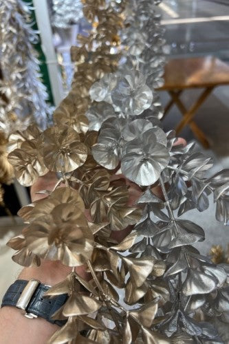 Artificial - Glitter Gum Leaf Garland