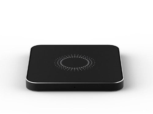 HAHNEL PowerCube: Compact wireless charger for cameras, phones, and devices; supports fast 9V charging, ideal for desktops.