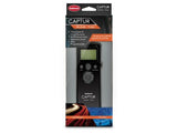 HAHNEL CAPTUR MODULE TIMER for precise wireless photography, features 100m range, interval settings, and easy battery access.