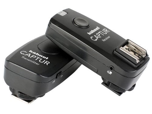 Wireless remote shutter release and flash trigger for Nikon DSLRs, featuring interchangeable cables and bulb mode.