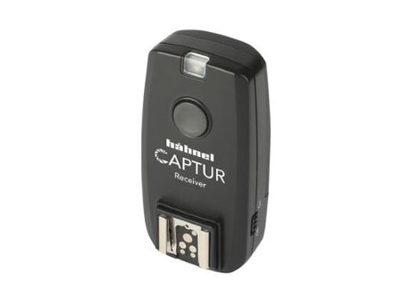 Hahnel Captur Receiver for Olympus and Panasonic, enabling remote triggering of flash guns and studio lights.