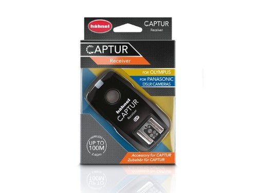 Hähnel Captur Receiver for Olympus and Panasonic, triggers multiple flash guns and studio lights.