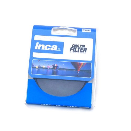 INCA 67MM Circular Polarizer Filter enhances color saturation, reduces reflections, and protects lens for stunning photography.