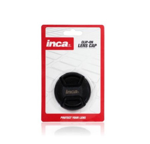 Inca 37mm lens cap clip-on for protecting lenses from dust and scratches.