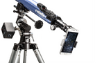 KONUSTART 900B 60mm F15 Refractor Telescope with Right Ascension motor, dual eyepieces, and smartphone adapter for stargazing.