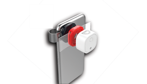 KONUS Micro Clip Microscope Set transforms smartphones into powerful microscopes with 3 magnifications and LED illuminator.
