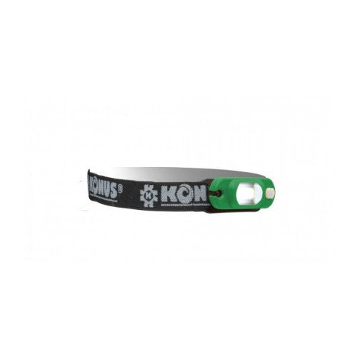 KONUSFLASH-6 Rechargeable Head Lamp for hands-free illumination, featuring 250 lumens and a 45° adjustable beam angle.