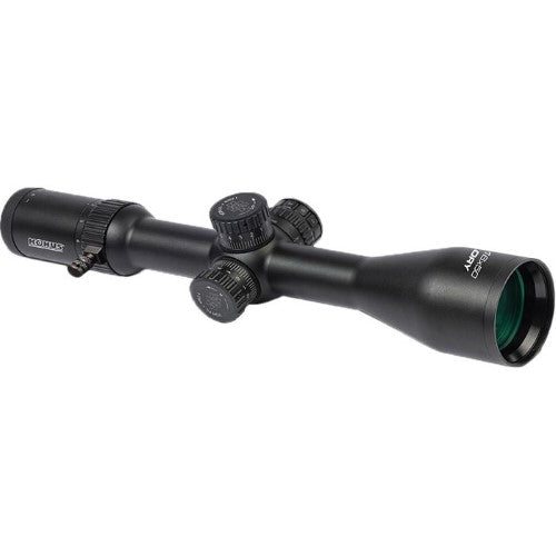 KONUS GLORY 2-16X50MM riflescope with illuminated German No. 4 reticle, ideal for low-light hunting and precise targeting.