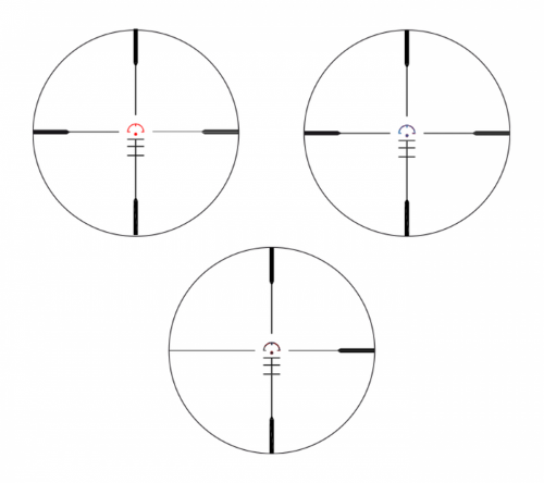 KONUS SIGHT-PRO PTS2 3X30 RED BLUE ILLUMINATED RETICLE