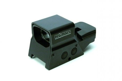 KONUS SIGHT-PRO R8 Red Green Dot Sight: Compact, rechargeable with 8 reticles, dual mount for versatile firearm compatibility.