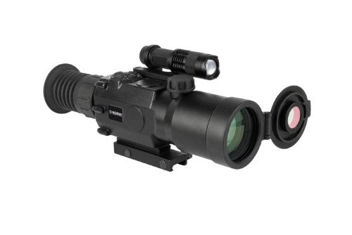 KONUSPRO NV-2 3-9X50 Night Vision Riflescope with advanced optics, 50mm lens, and versatile viewing modes for low-light precision.