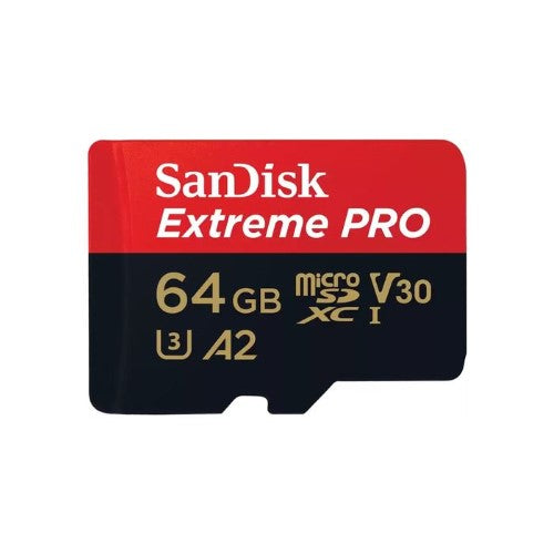 SANDISK EXTREME PRO MICRO SDXC 64GB 200MB/S SD ADAPTER