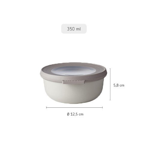 Cirqula Round 350ml Nordic White - Mepal