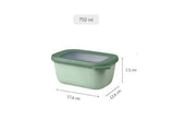 Cirqula Rectangle 750ml Nordic Sage - Mepal