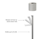 Luxe 2in1 Toilet Roll Stand - Joseph Joseph