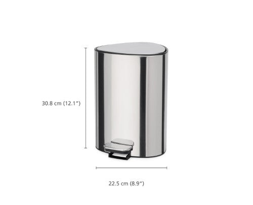 Luxe 5L Pedal Bin Stainless Steel - Joseph Joseph