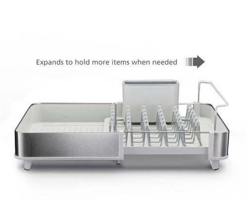 Extend Dish Rack Stainless Steel Stone - Joseph Joseph