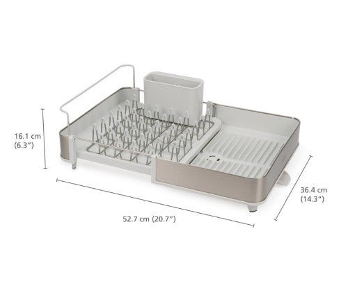 Extend Dish Rack Stainless Steel Stone - Joseph Joseph