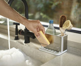 Surface Sink Tidy Stainless Steel Black - Joseph Joseph