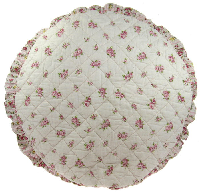 Pink Quilt Round Cushn