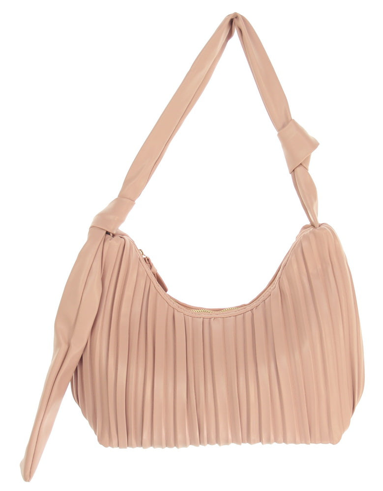 Handbag - Pleats Fashion Bag - PINK