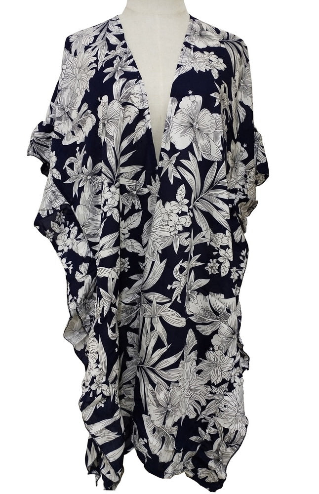 Cape - Side Ruffle Cape - BLACK