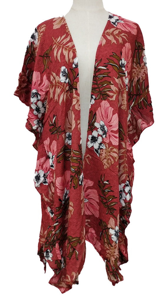 Cape - Side Ruffle Cape - CERISE