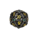 LPG Dice Hoard Guardian Dice Set Steel/Green