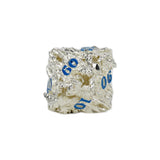 LPG Dice Dragon Rage Dice Set Steel/Blue