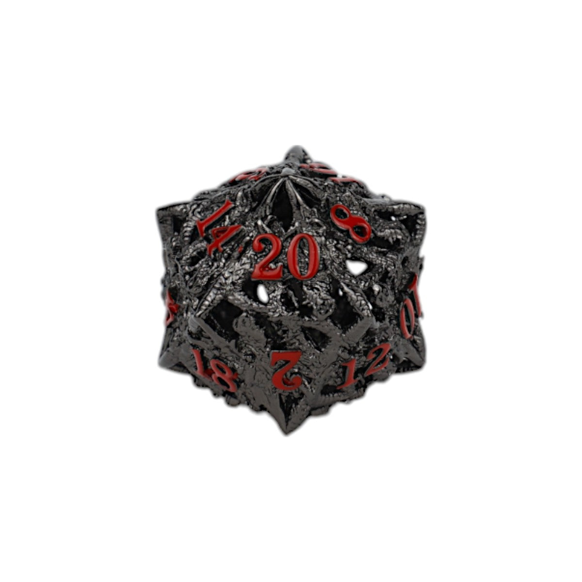 LPG Dice Dragon Rage Dice Set Black/Red