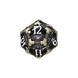 LPG Dice Scaled Eye Dice Set Tarnished Gold/Purple
