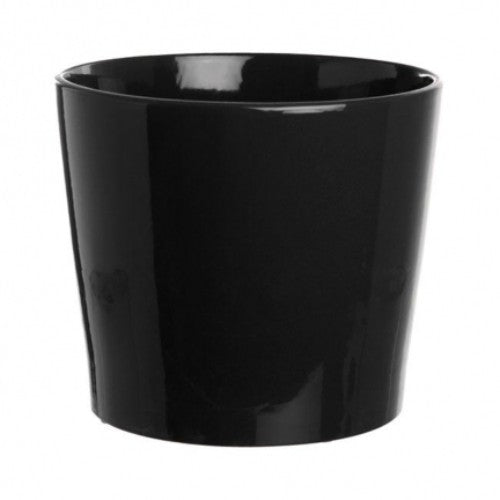 Ceramic Cylinder (Black) 8cm x 15cm