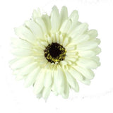 Elegant 57cm White Gerbera silk flower, perfect for weddings, home decor, or as a lasting gift, showcasing timeless beauty.