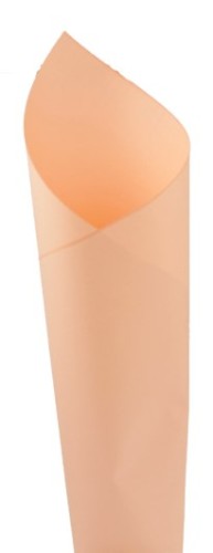 Euro-sized gift wrap sheets in apricot color, 50cm x 60cm, pack of 100, perfect for elegant gift wrapping.