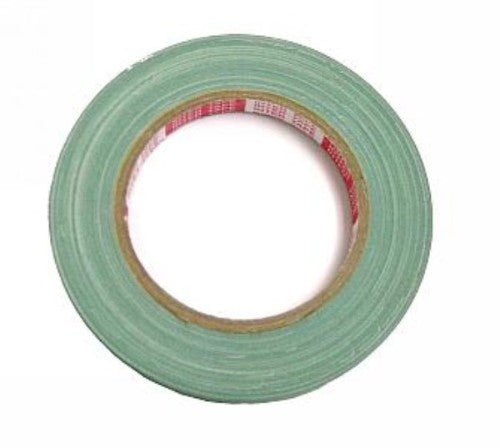 Green 1/2 inch Pot Tape (PT12) for plant support, 25m length, weather-resistant, ideal for indoor and outdoor gardening.