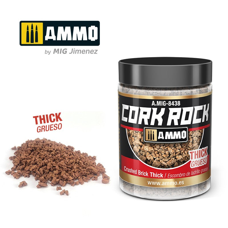 Ammo by MIG -  Dioramas - Terraform Cork Rock - Crushed Brick Thick 100ml