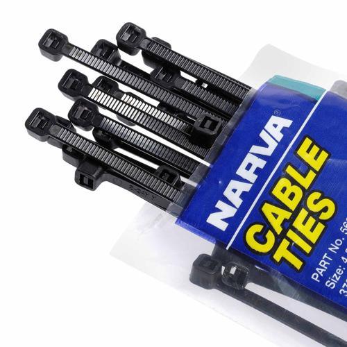 Cable Ties 100 Pack 3.6 x 140mm Black - Narva